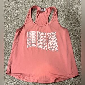 pink drip burn boot camp tank